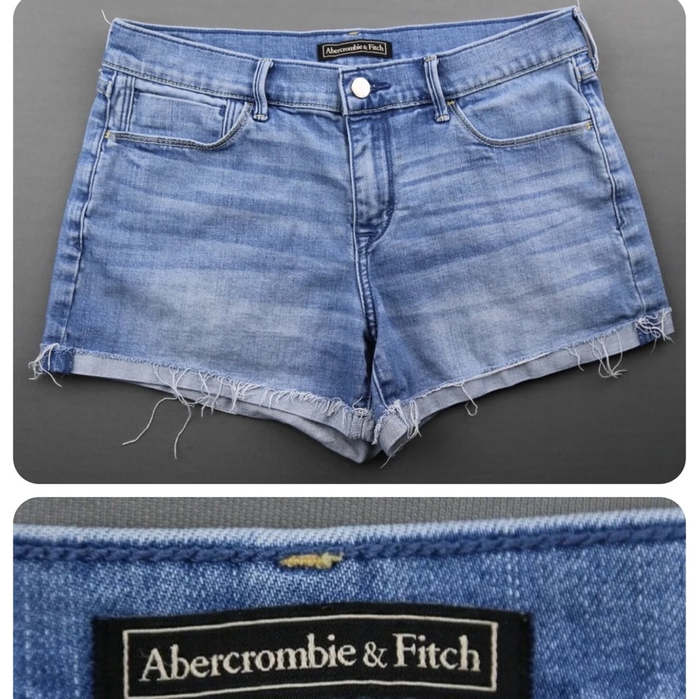 Abercrombie & Fitch Cuffed Jean Shorts